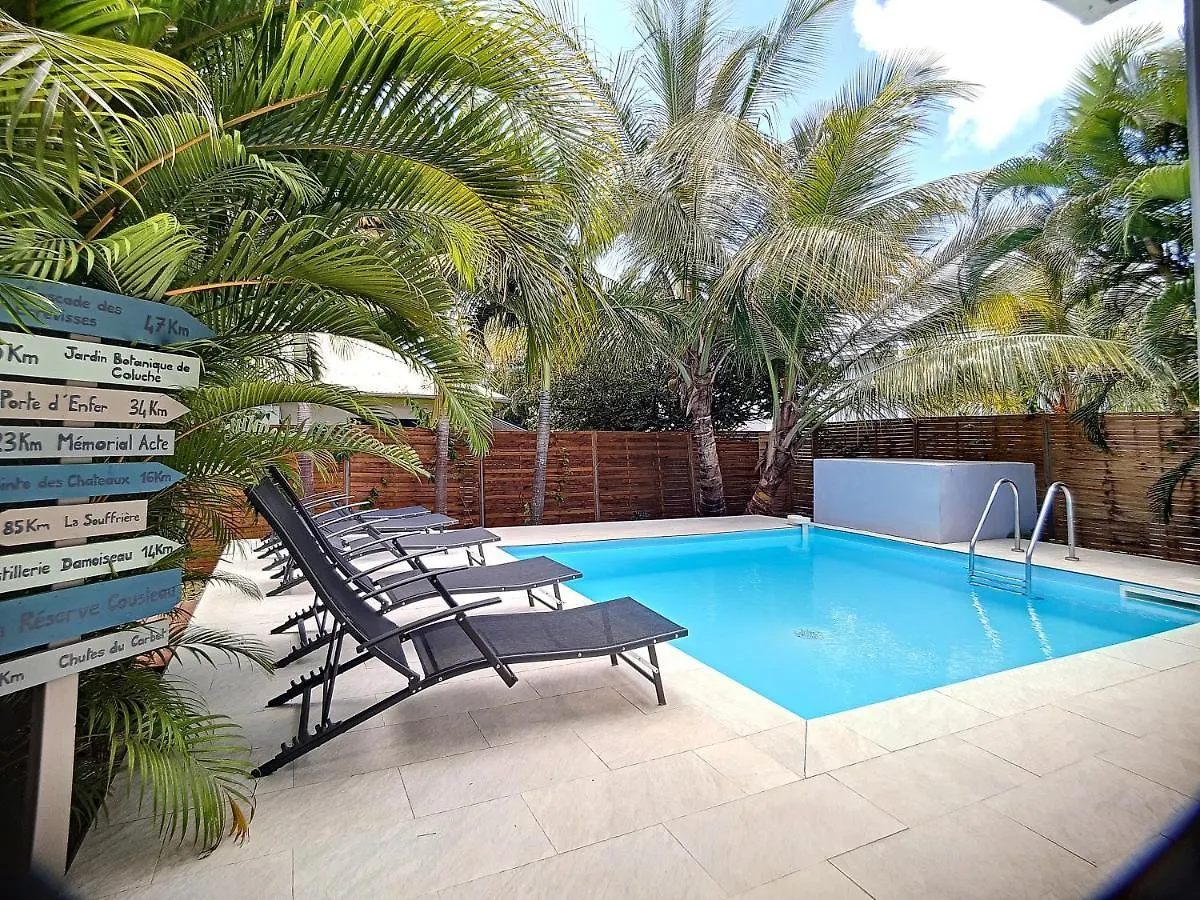 Villa L'Anjou Creole A Sainte Anne En Guadeloupe Avec Piscine Privee Et 3 Chambres Pour 6 Personnes